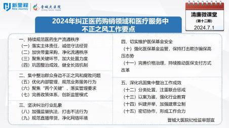 《清廉微課堂》第十二期——2024年糾正醫(yī)藥購銷領(lǐng)域和醫(yī)療服務(wù)中不正之風(fēng)工作要點(diǎn)(1).jpg 《清廉微課堂》第十二期——2024年糾正醫(yī)藥購銷領(lǐng)域和醫(yī)療服務(wù)中不正之風(fēng)工作要點(diǎn)(1).jpg